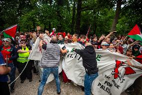 Police Clash With Pro Palestine Protesters - Netherlands