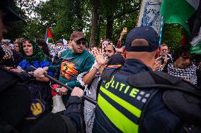 Police Clash With Pro Palestine Protesters - Netherlands