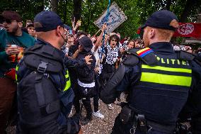 Police Clash With Pro Palestine Protesters - Netherlands