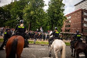 Police Clash With Pro Palestine Protesters - Netherlands