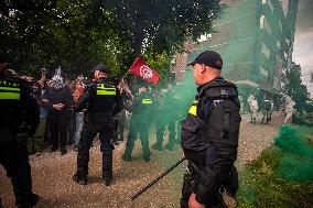 Police Clash With Pro Palestine Protesters - Netherlands