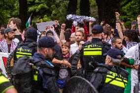 Police Clash With Pro Palestine Protesters - Netherlands