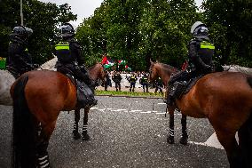 Police Clash With Pro Palestine Protesters - Netherlands