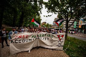 Police Clash With Pro Palestine Protesters - Netherlands