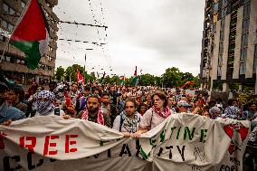 Police Clash With Pro Palestine Protesters - Netherlands