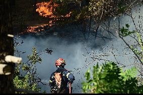 Wildfires in Keratea - Greece
