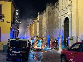 Fire In The Mosque Of Cordoba Completely Extinguished - Spain