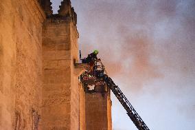 Fire In The Mosque Of Cordoba Completely Extinguished - Spain