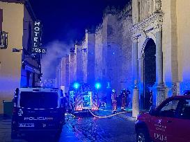 Fire In The Mosque Of Cordoba Completely Extinguished - Spain