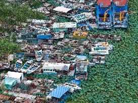 Abandoned Fishing Boats Ecological Protection