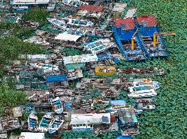 Abandoned Fishing Boats Ecological Protection