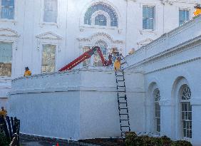 West Wing Facade Power Washed