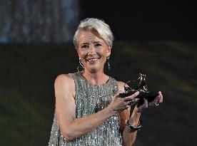 Locarno Film Festival - Emma Thompson Receives Lifetime Achievement Award