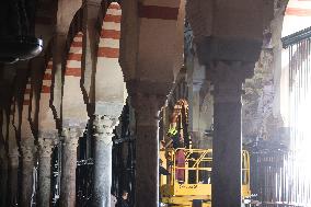 Fire In The Mosque Of Cordoba Completely Extinguished - Spain