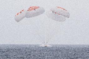 NASA’s SpaceX Crew-10 Splashdown