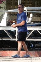 Jean-Luc Reichmann Playing Petanque - Saint Tropez
