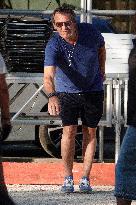 Jean-Luc Reichmann Playing Petanque - Saint Tropez