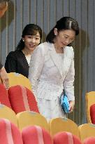 Crown princess watches musical on A-bomb victim