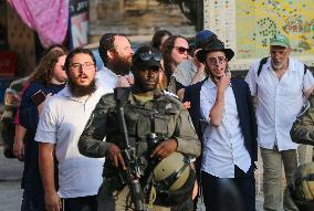 Israeli Settlers in Hebron Old City - West Bank