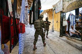 Israeli Settlers in Hebron Old City - West Bank