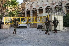 Israeli Settlers in Hebron Old City - West Bank