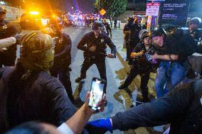 Tensions Rise at Anti ICE Protest - LA