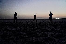 Banding Of 600 Flamingo Chicks - Spain