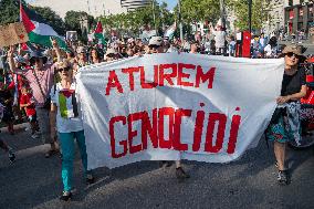 Moviment Global a Gaza Protest - Barcelona