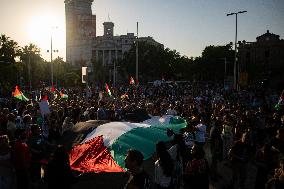 Moviment Global a Gaza Protest - Barcelona