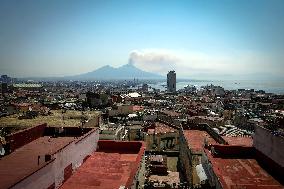 Wildfire on Vesuvius - Italy