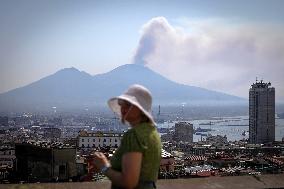 Wildfire on Vesuvius - Italy