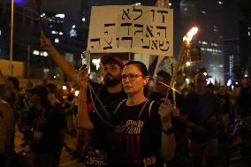 Gaza City Takeover-Protest - Tel Aviv