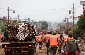 Yuzhong Mountain Torrents Rescue Efforts - China