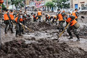 Yuzhong Mountain Torrents Rescue Efforts - China