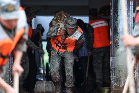 Yuzhong Mountain Torrents Rescue Efforts - China