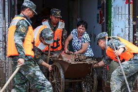 Yuzhong Mountain Torrents Rescue Efforts - China