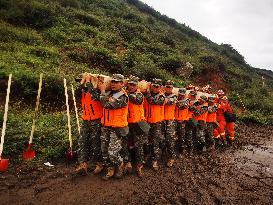 Yuzhong Mountain Torrents Rescue Efforts - China
