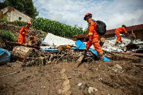 Yuzhong Mountain Torrents Rescue Efforts - China