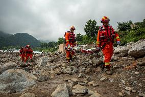 Yuzhong Mountain Torrents Rescue Efforts - China