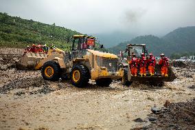 Yuzhong Mountain Torrents Rescue Efforts - China
