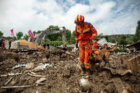 Yuzhong Mountain Torrents Rescue Efforts - China