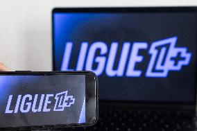 Illustrations of Ligue 1+ television channel - Paris