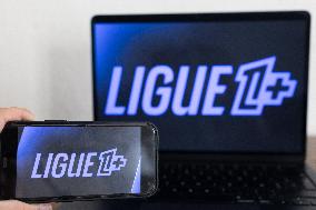 Illustrations of Ligue 1+ television channel - Paris