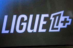 Illustrations of Ligue 1+ television channel - Paris