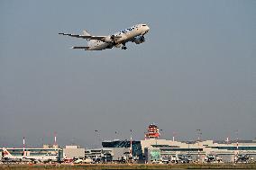 Fiumicino, Italy, Aircraft to Fiumicino Airport