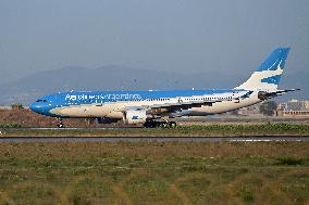 Fiumicino, Italy, Aircraft to Fiumicino Airport
