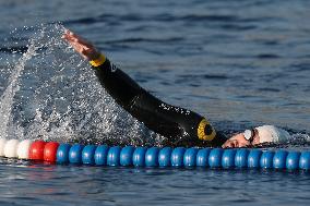 Noam Yaron at The Start of His 180 Km Swim from Calvi to Monaco