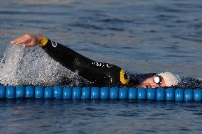 Noam Yaron at The Start of His 180 Km Swim from Calvi to Monaco