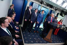 Donald Trump Holds A Press Conference - Washington DC