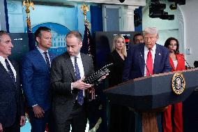 Donald Trump Holds A Press Conference - Washington DC